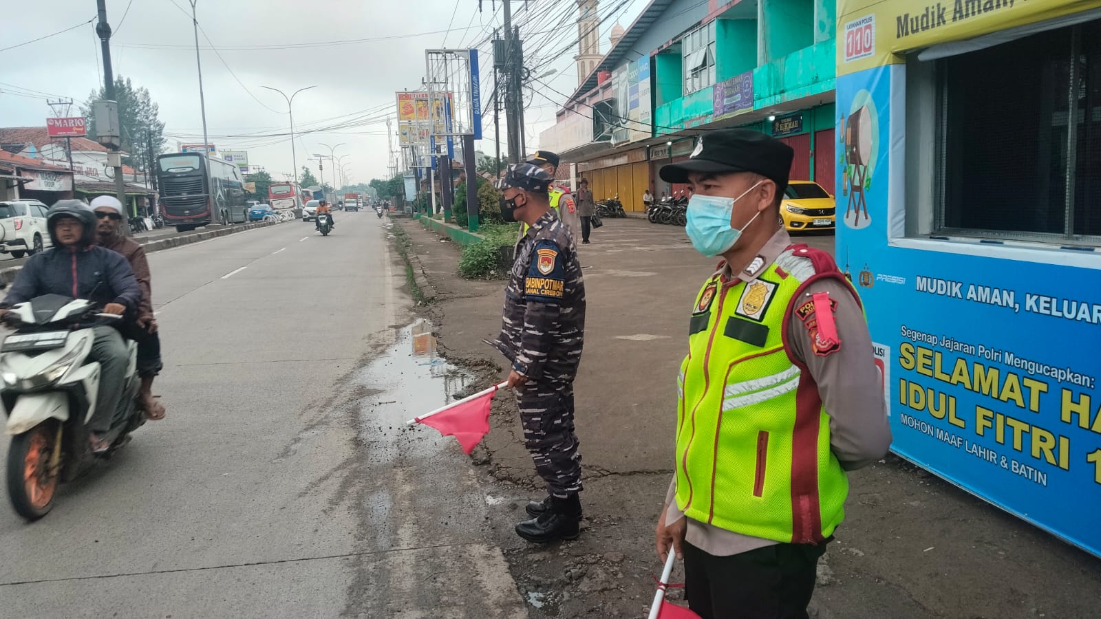 Pra Tugas KRYD, Polisi Intensifkan Pengaturan Lalu Lintas di Jalur Pantura Ciasem