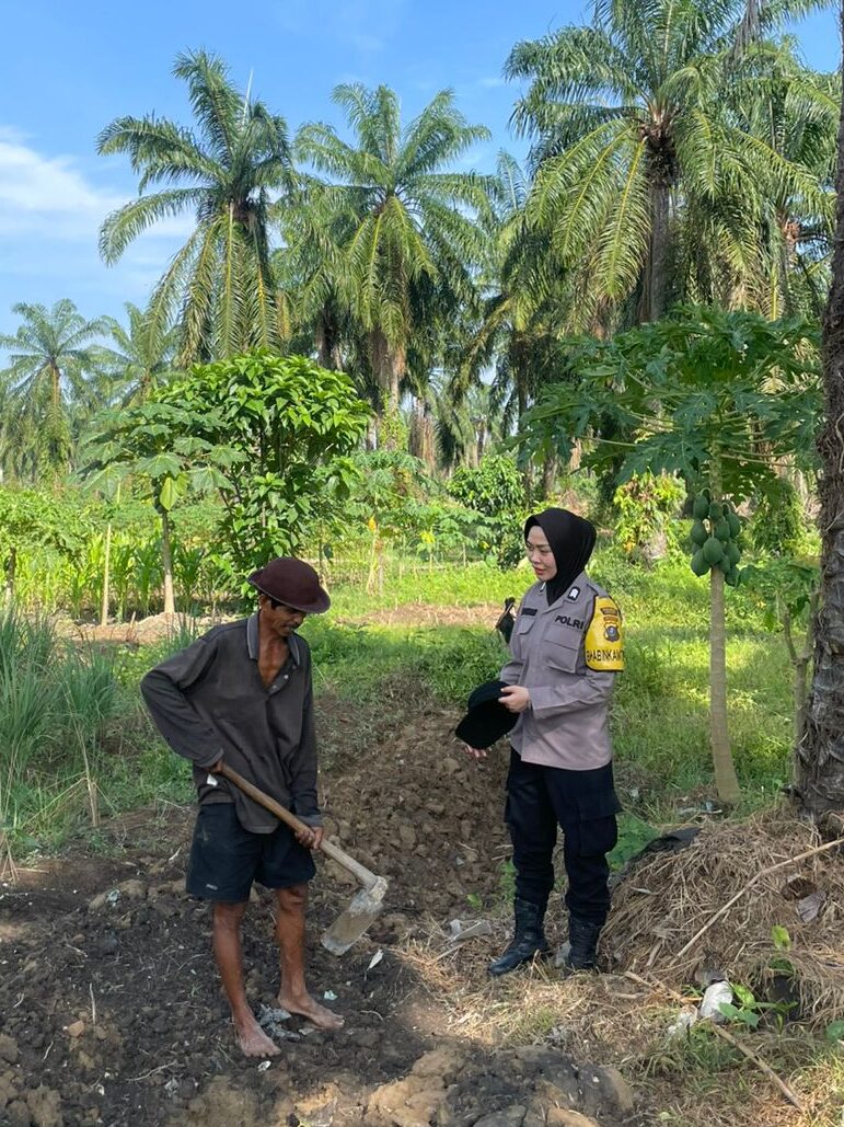 Polres Asahan Dukung Program Ketahanan Pangan, Bhabinkamtibmas Laksanakan Pekarangan Bergizi