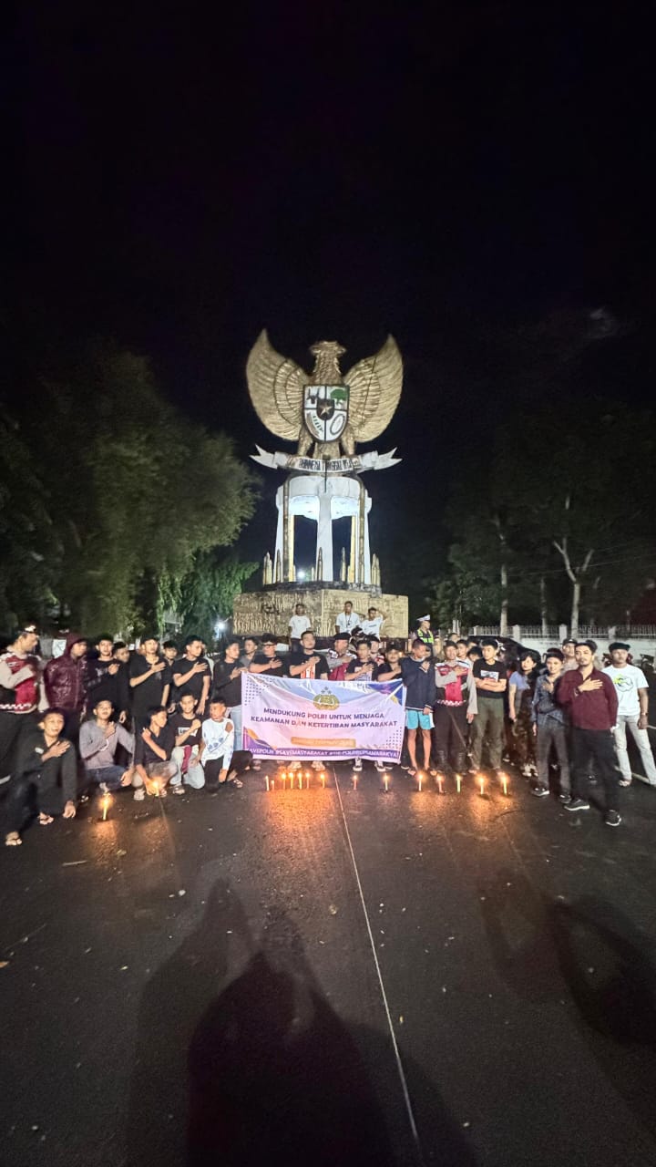 Civil Society Asahan Gelar Aksi Seribu Lilin, Dukung Polri Jaga Kamtibmas