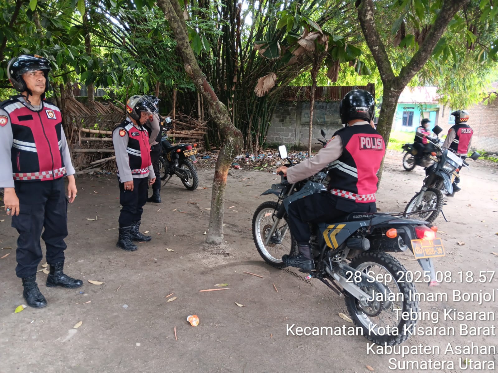 Sat Samapta Polres Asahan Gelar Patroli Presisi di Lokasi Rawan Narkoba