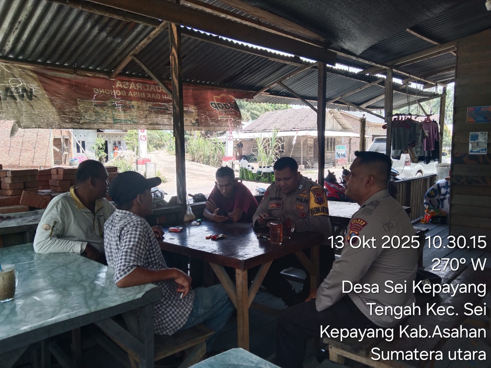 Polsek Sei Kepayang Polres Asahan Sosialisasikan Layanan Call Center 110 kepada Warga